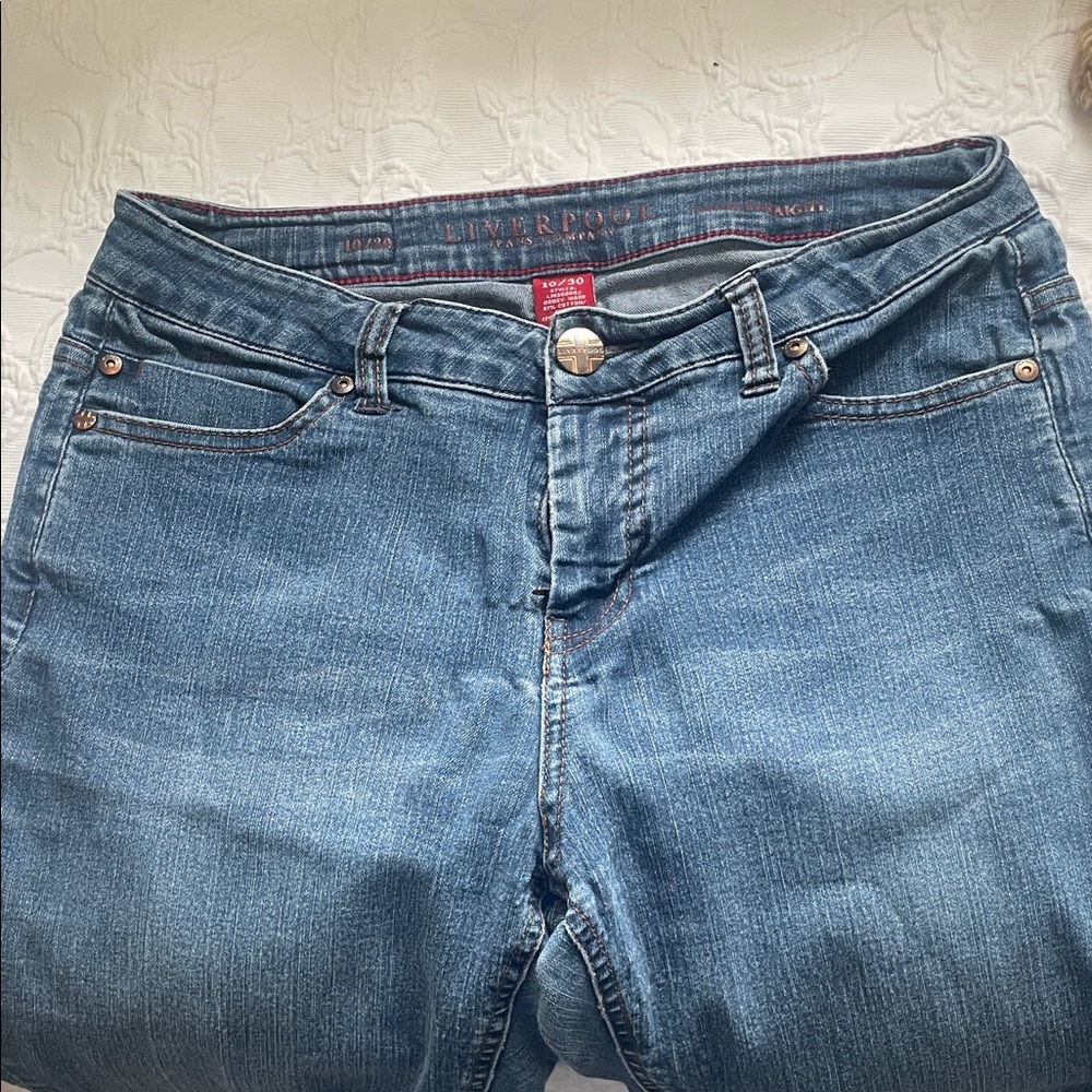 Liverpool Jeans Company Women's High Rise Blue Denim